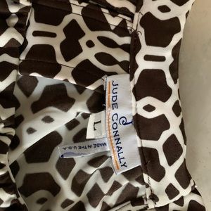 Jude Connally Summer Dress Brown/White